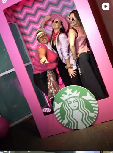 Photobooth de la activación de Starbucks